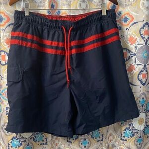 Islander Navy and Red Board Shorts